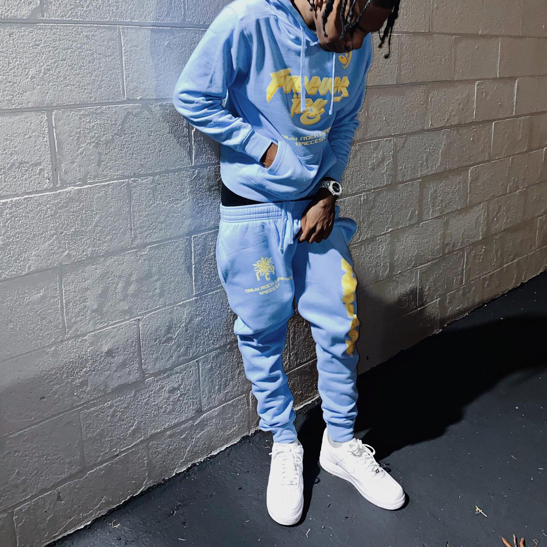 Casual personalized printed hoodie set