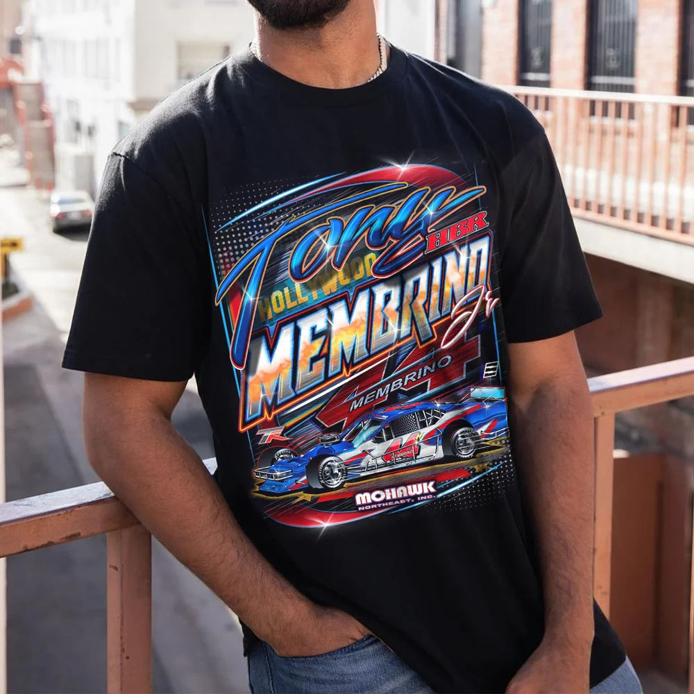 vintage racing print T-shirt
