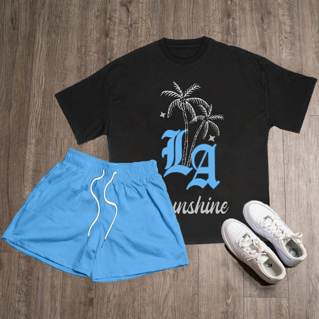 Los Angeles Sunshine Print Two Piece Set