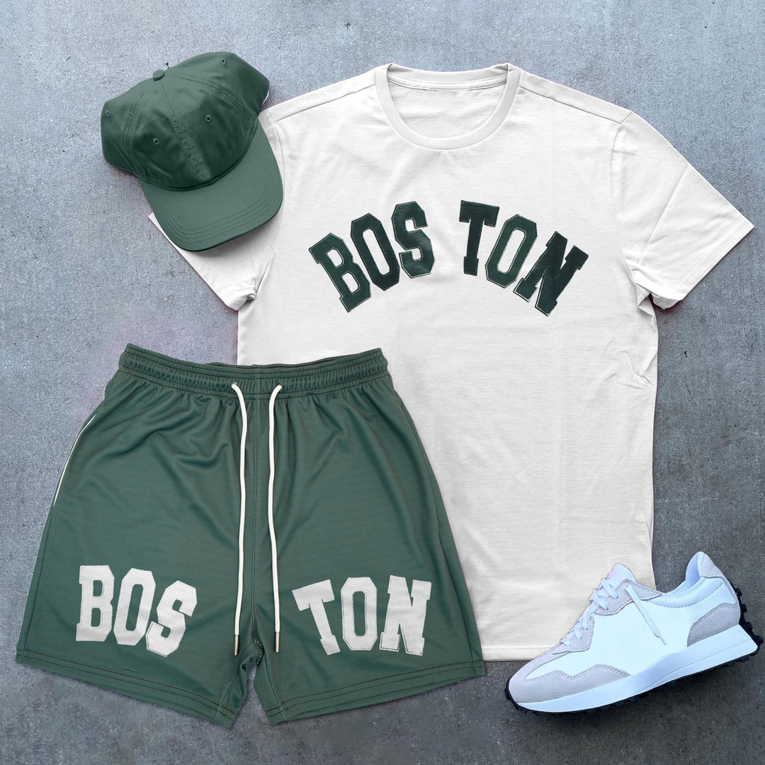 Tide brand BOSTON printed Sports suit