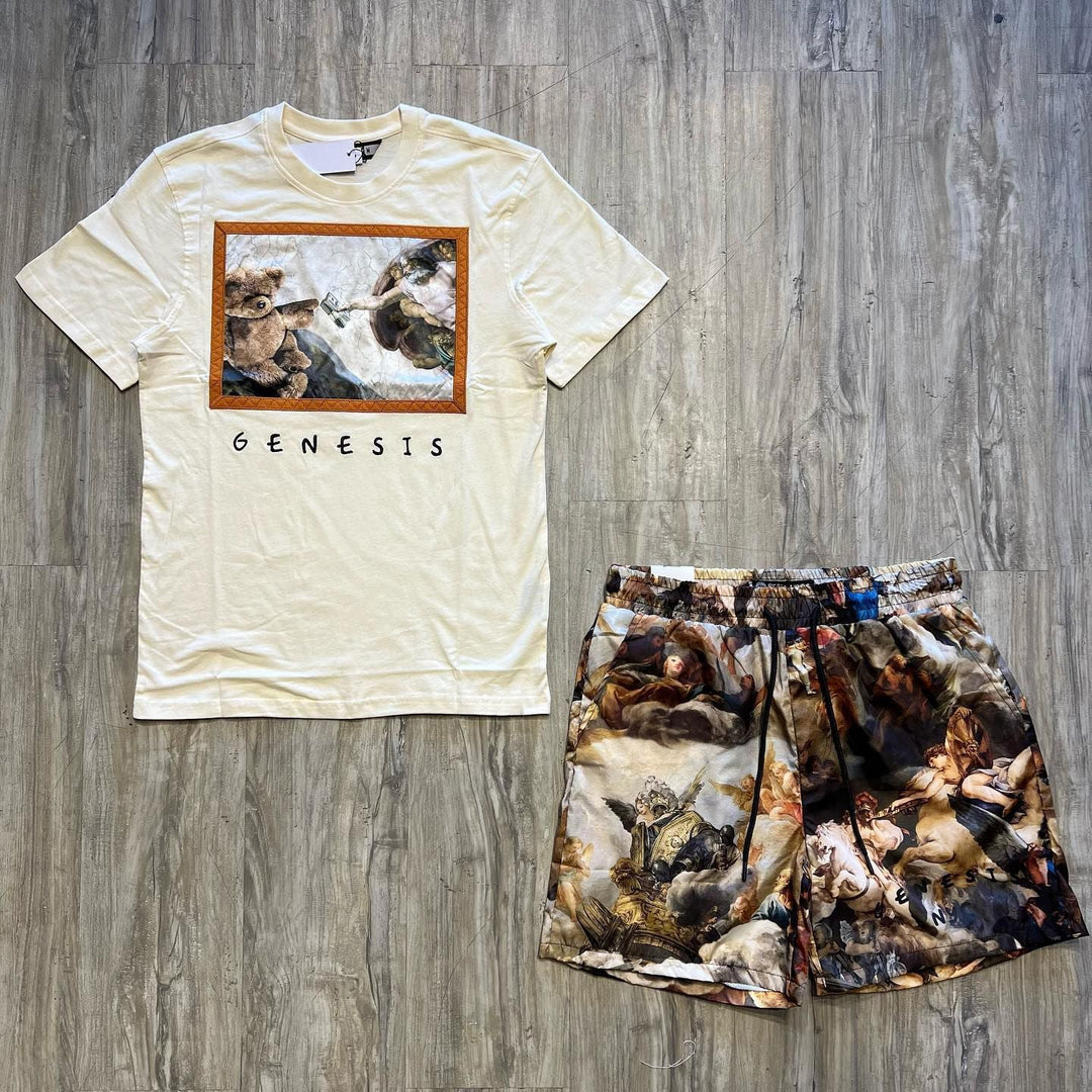 Genesis Print T-Shirt Shorts Two-Piece Set
