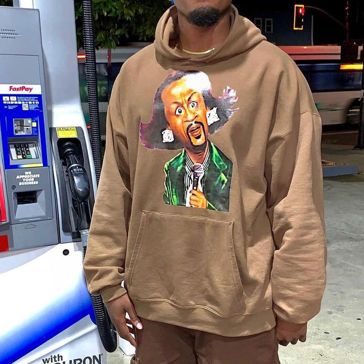 Cartoon Character Print Long Sleeve Hoodie