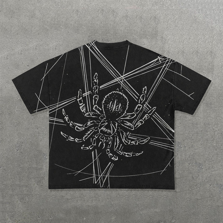 Skull Hanged Print Short Sleeve T-Shirt