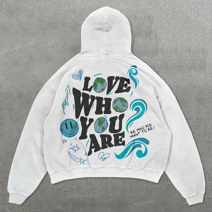 The World Needs You Print Long Sleeve Hoodie