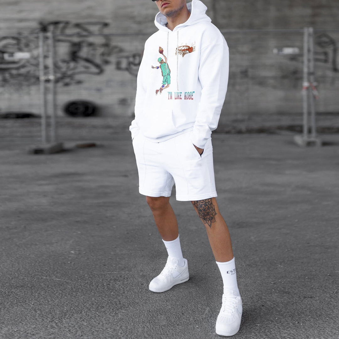 Sports Print Casual Hip Hop Long Sleeve Hoodie