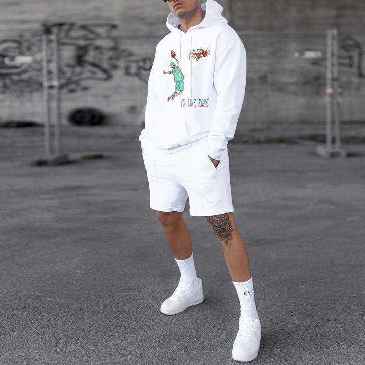 Sports Print Casual Hip Hop Long Sleeve Hoodie