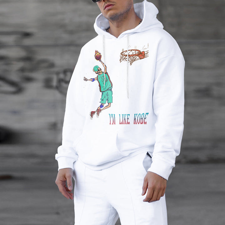 Sports Print Casual Hip Hop Long Sleeve Hoodie