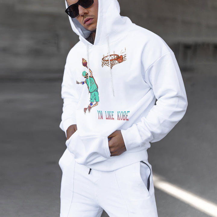 Sports Print Casual Hip Hop Long Sleeve Hoodie