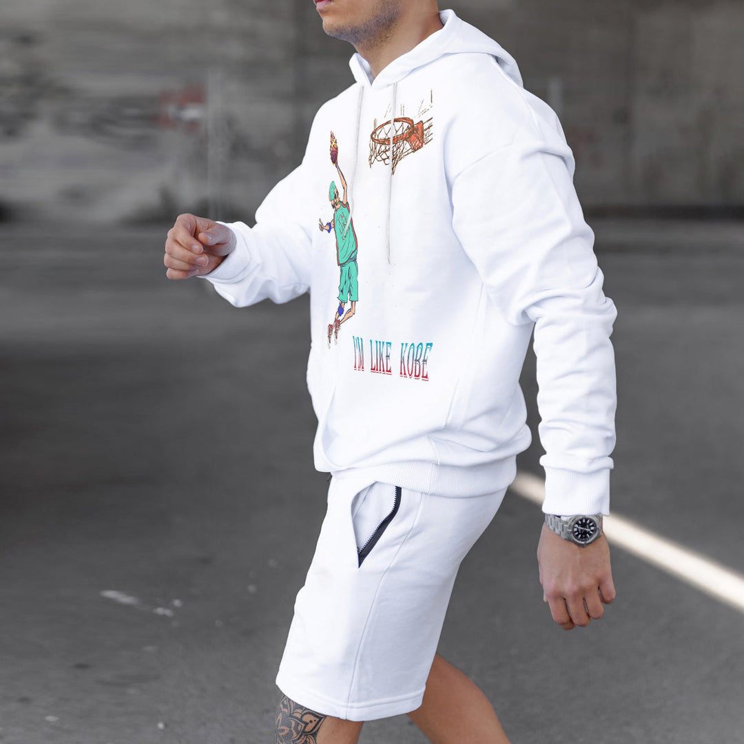 Sports Print Casual Hip Hop Long Sleeve Hoodie
