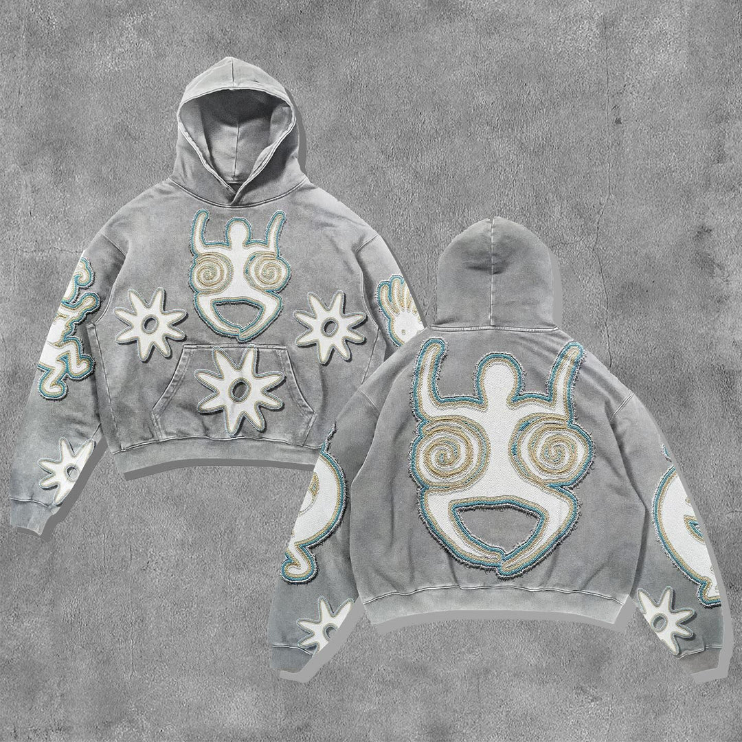 Casual Funny Print Long Sleeve Hoodies