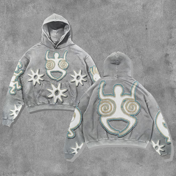 Casual Funny Print Long Sleeve Hoodies
