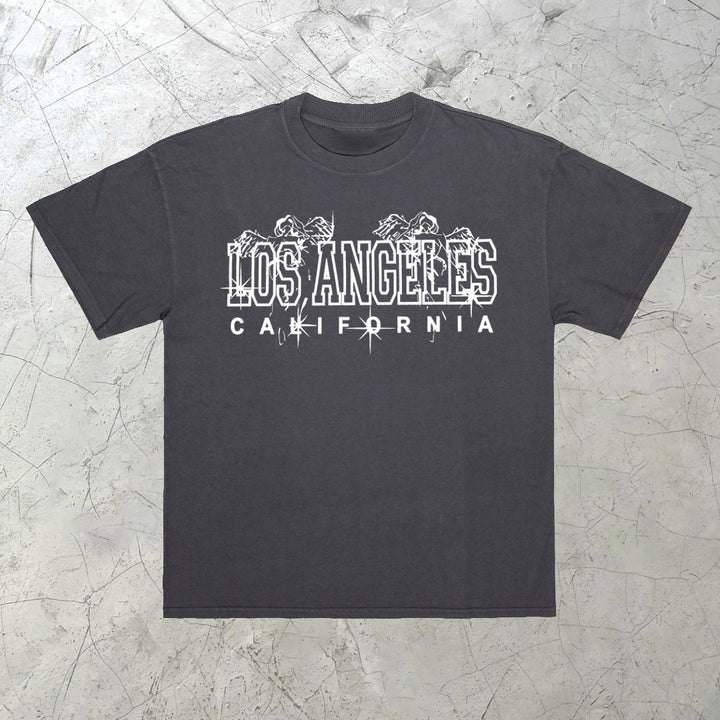Fashion Print Los Angeles Short Sleeve T-Shirt