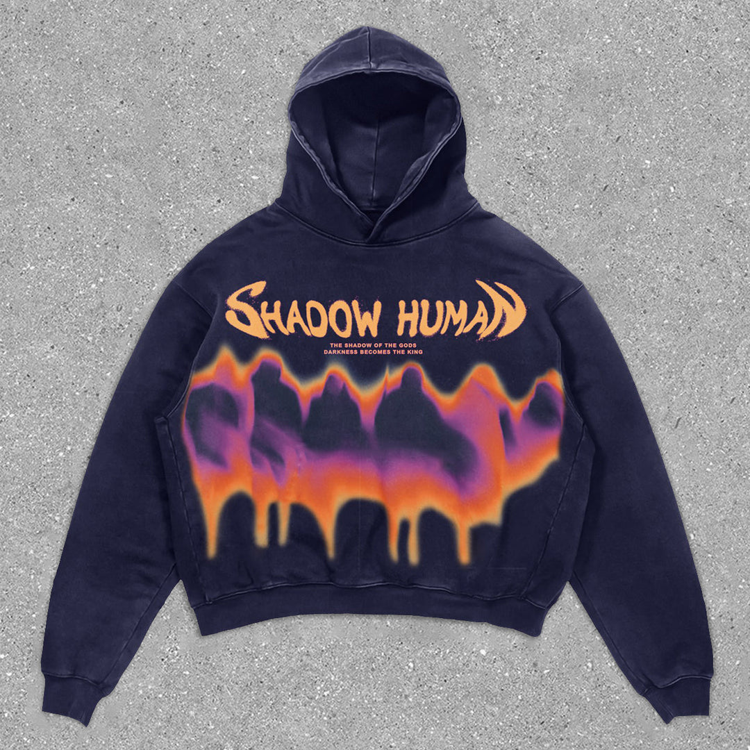 Statement Vintage Graphic Long Sleeve Hoodie