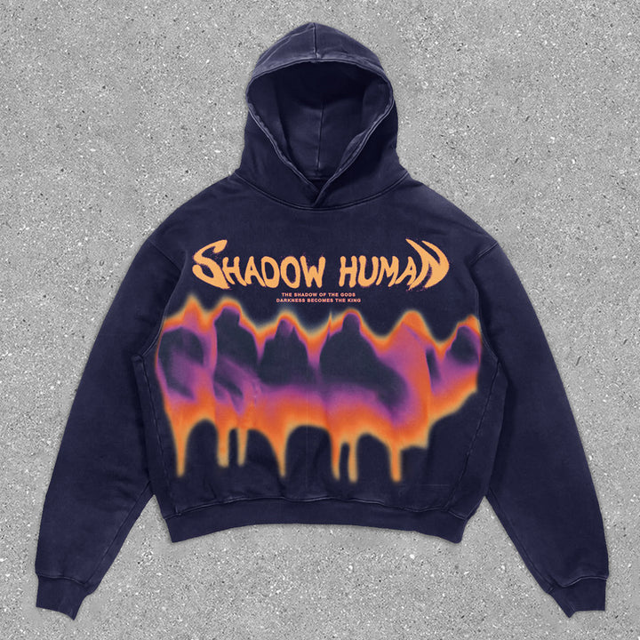 Statement Vintage Graphic Long Sleeve Hoodie