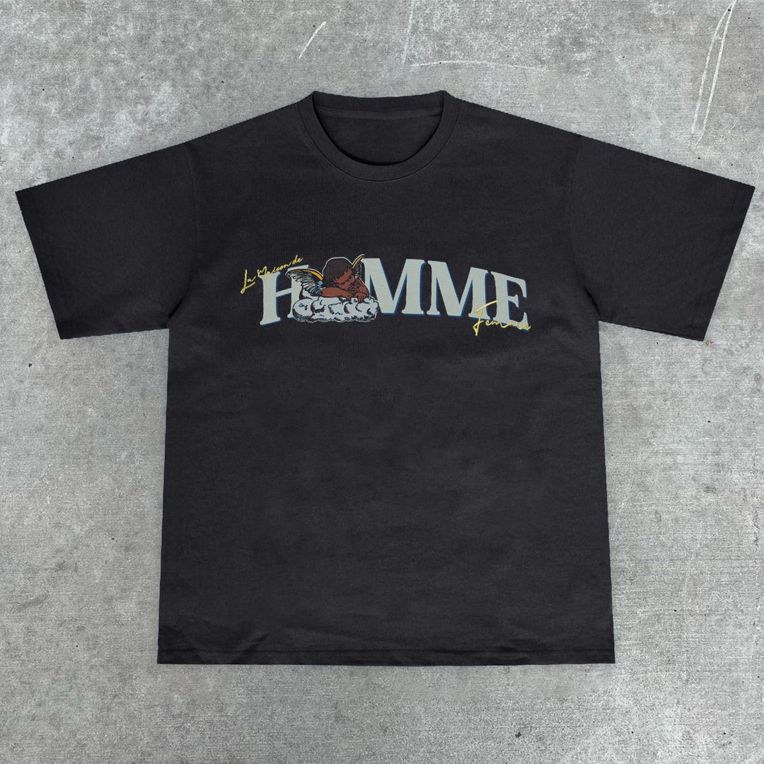 Angel Trend Vintage Street T-Shirt