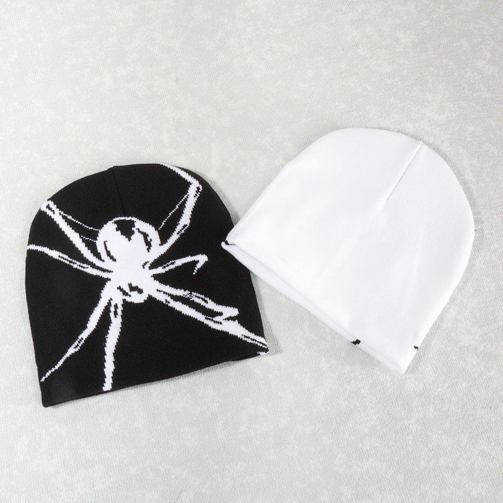 Jacquard Spider Beanie Warm Men's and Women's Knitted Hat