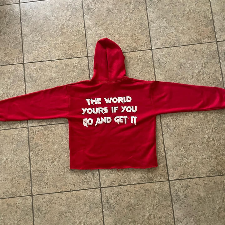 Unbreakable Print Hoodie Sweatpants Two Piece Set