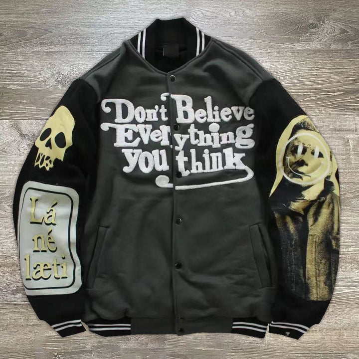 Skull retro street casual jacket