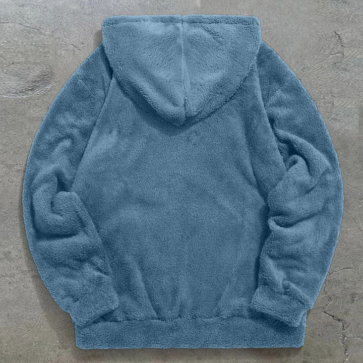 Retro Trend Cute Graphic Plush Hoodie