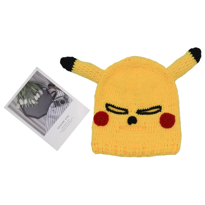 Funny hat funny pickup hood knitting