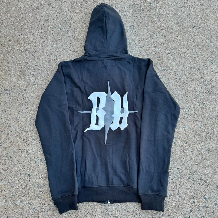 Blind Havoc Print Long Sleeve Full Zip Hoodies