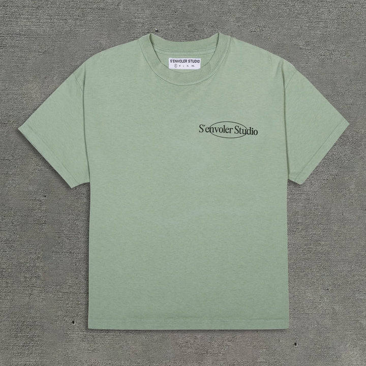 Fashionable personalized round neck printed casual T-shirt