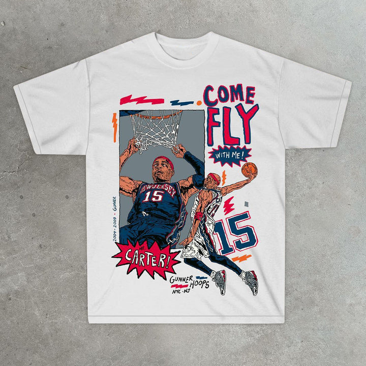 Trapeze Print Casual Street Sports T-Shirt