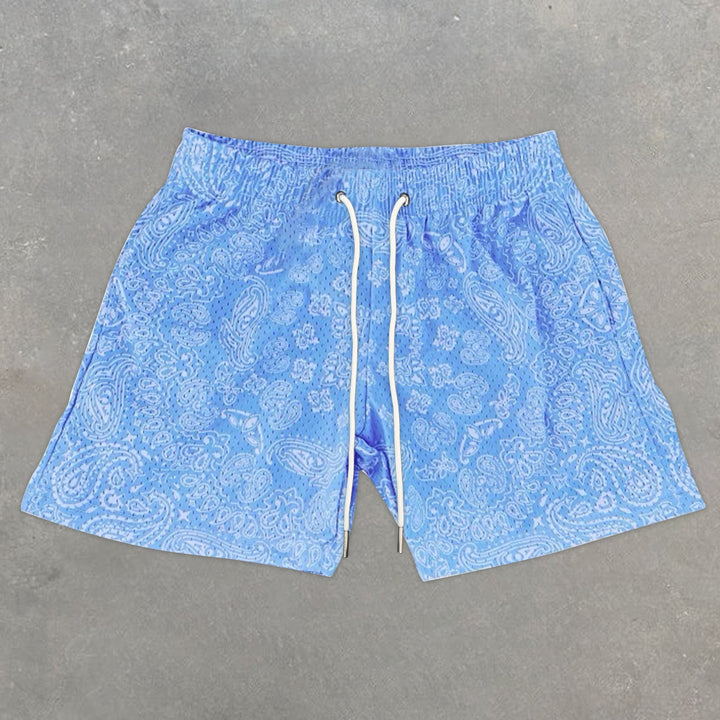Trendy Paisley Stretch Shorts