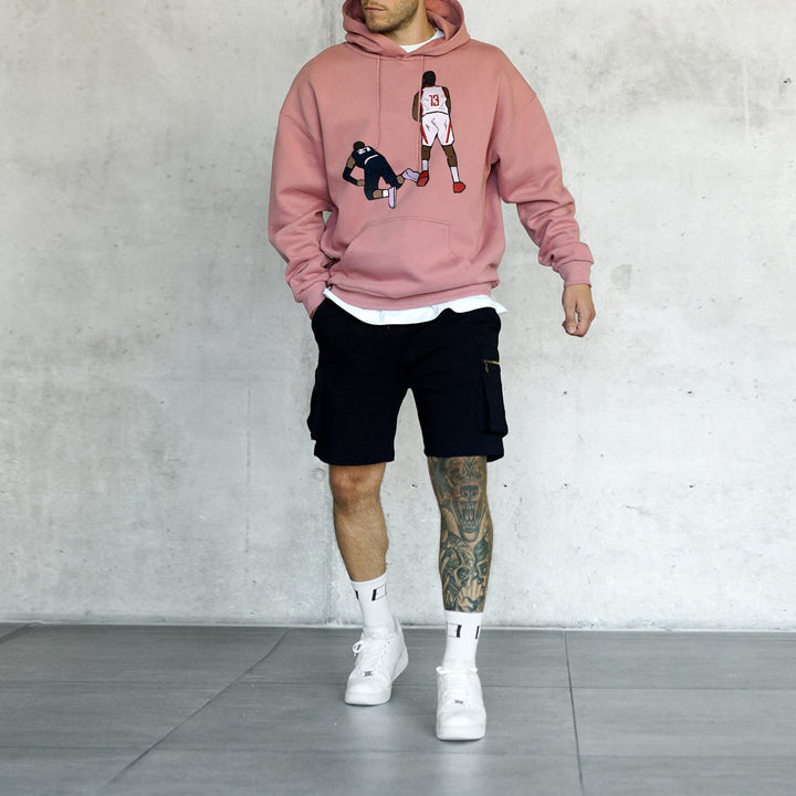 Statement Sports Print Long Sleeve Street Hoodie