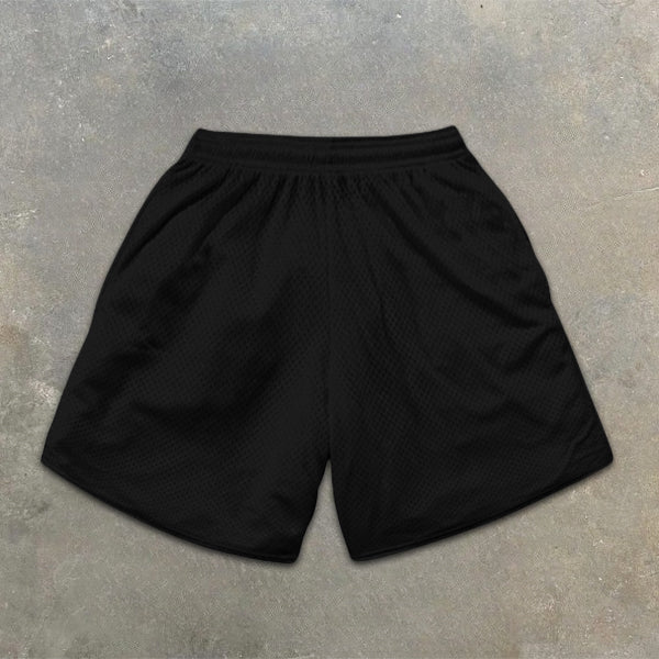 Money Angel Slogan Graphic Print Elastic Shorts