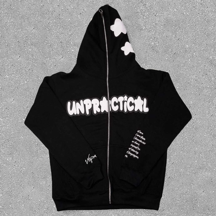 Statement Full Zip Oversized Hoodie