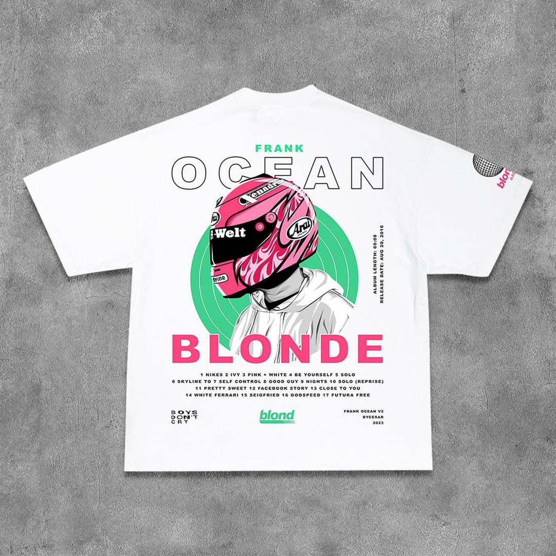 Personalized Blond Print Short Sleeve T-Shirt