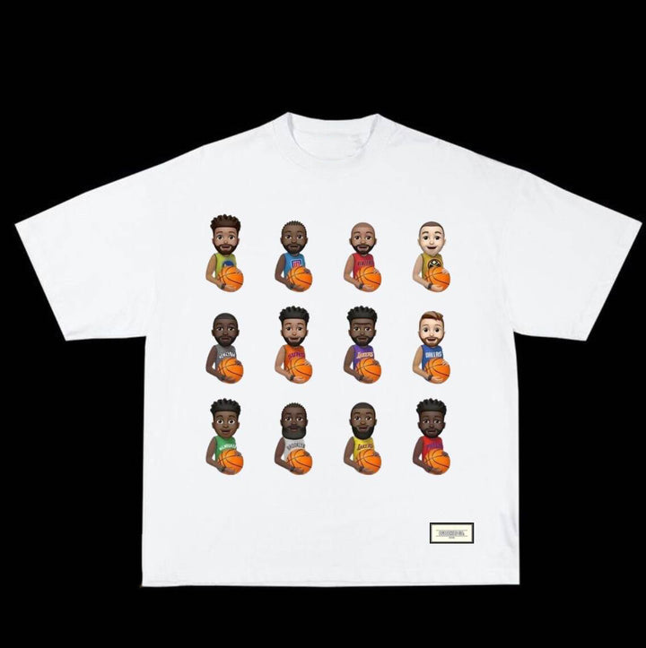 Street Sports Rap Print Cotton T-Shirt