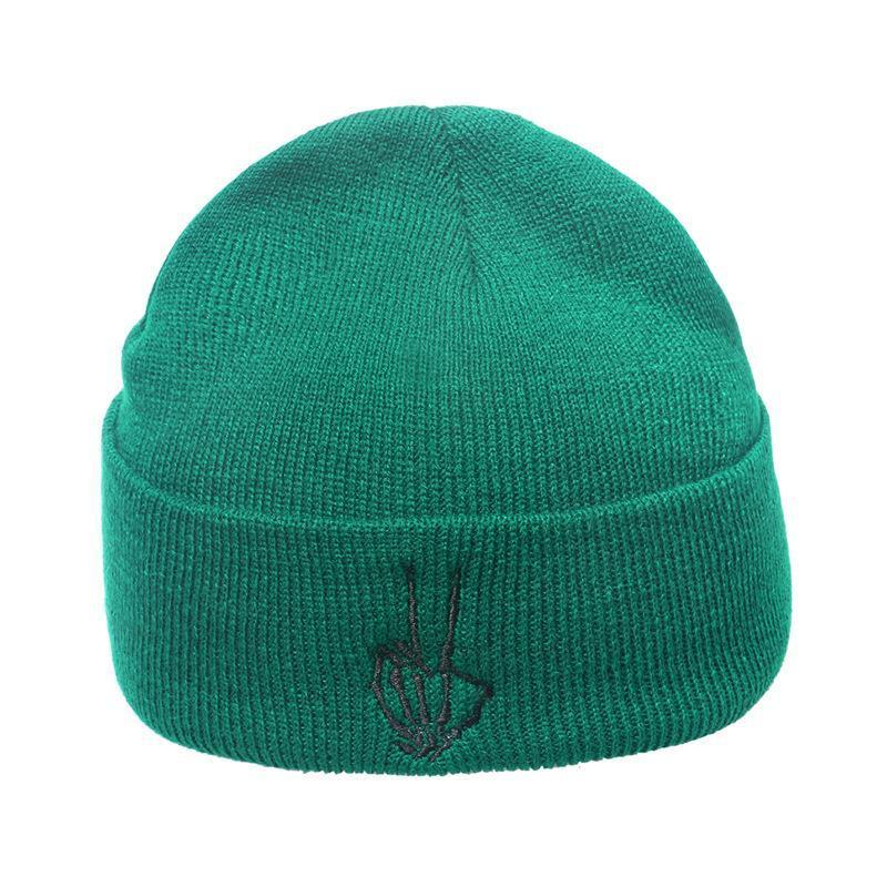 Outdoor hip-hop sun embroidered knitted wool hat