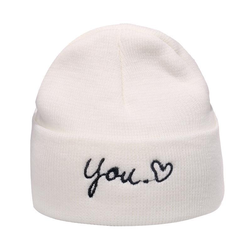Outdoor hip-hop sun embroidered knitted wool hat