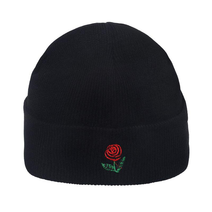 Outdoor hip-hop sun embroidered knitted wool hat