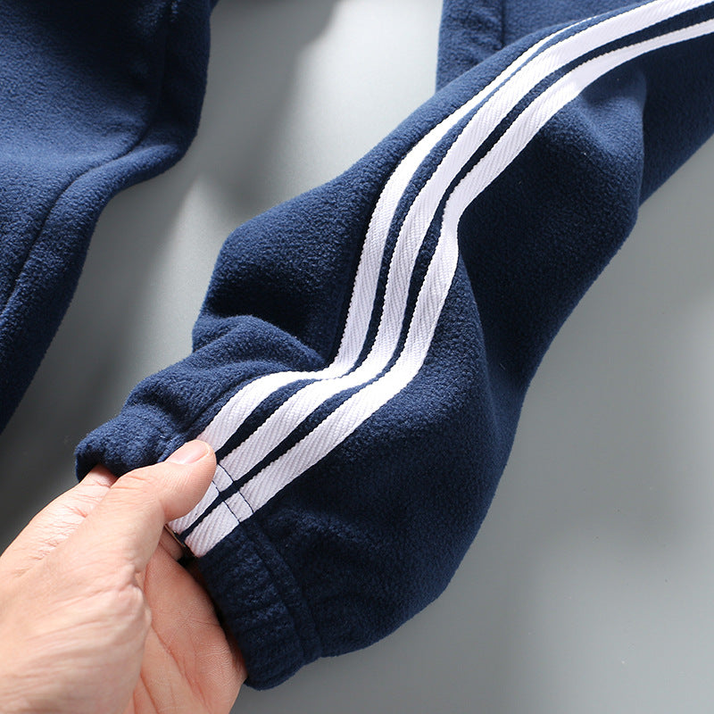 Striped Fleece Sweatpants
