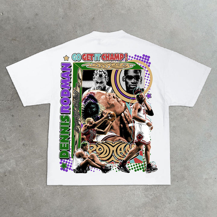 Casual Street Sports Championship Printed T-shirt