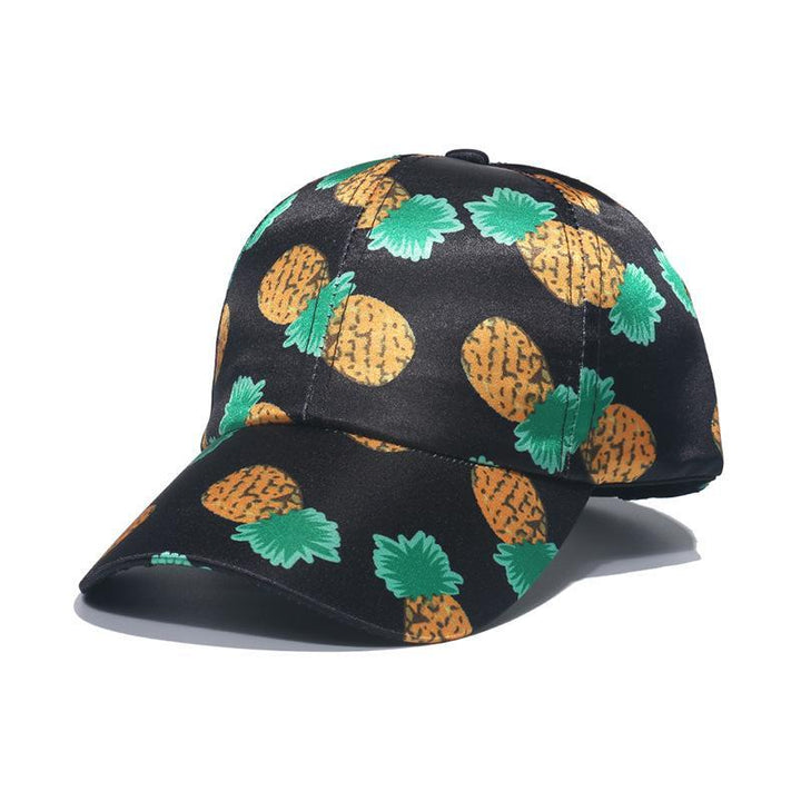 Fashion peaked cap yellow butterfly print baseball cap sunshade