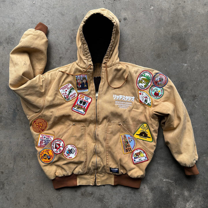 Casual Street Vintage Lined Jacket