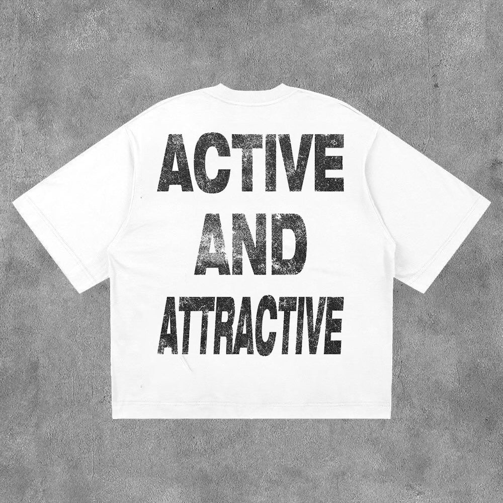 Active And Attractive Print Short Sleeve T-Shirt