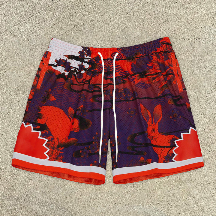 Art print trendy Sports shorts