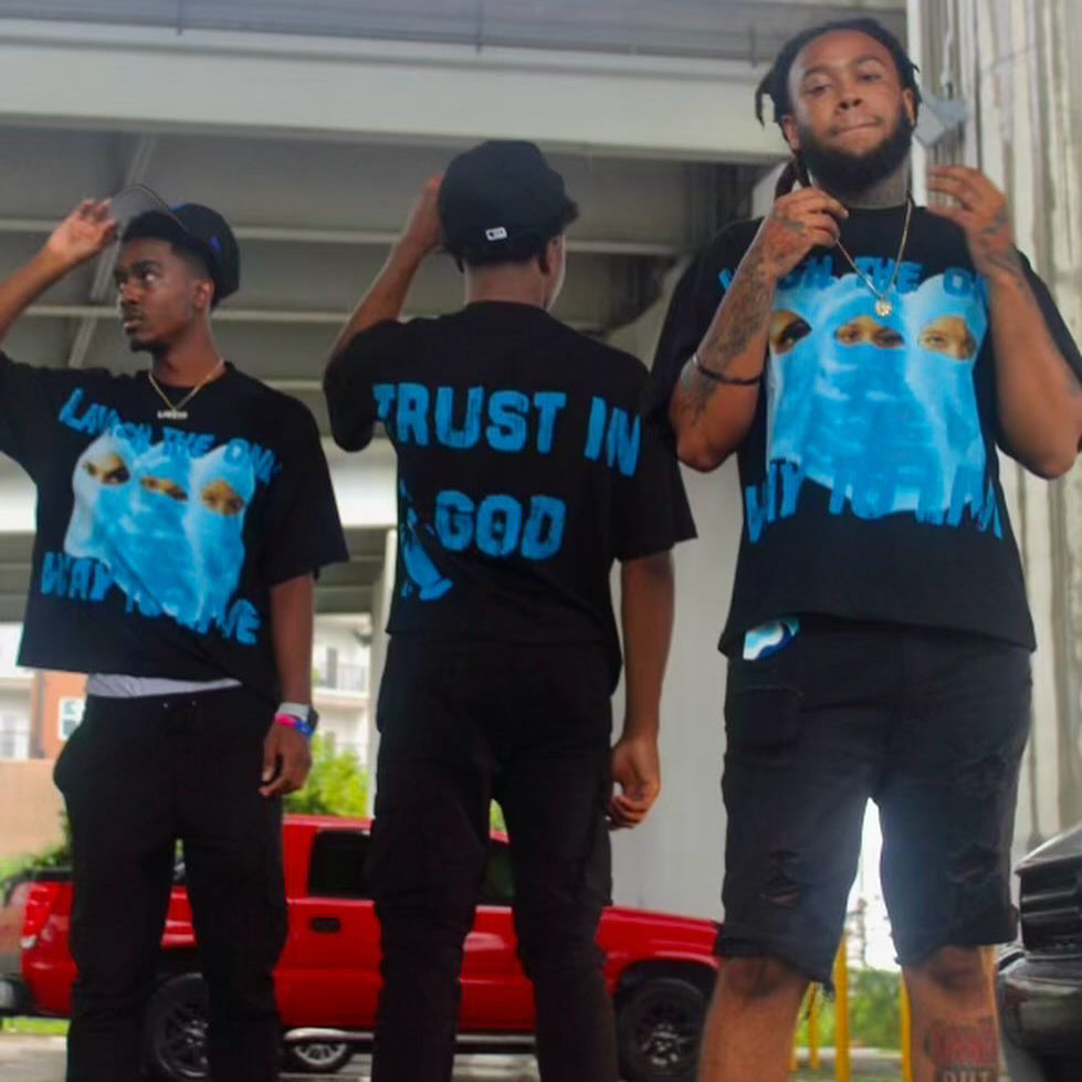 Faith in God Casual Street Print T-shirt