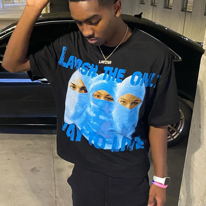 Faith in God Casual Street Print T-shirt