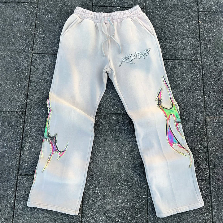 Fashion Vision Print Pocket Trousers