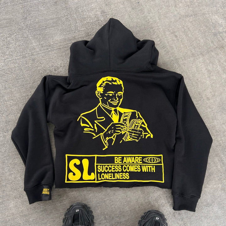 Smart Loners Print Long Sleeve Hoodies