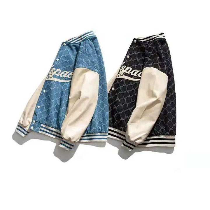 Retro personality original loose sweater letter embroidery baseball uniform jacket