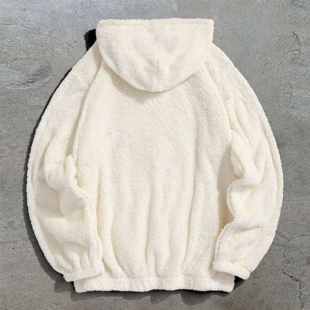 Trendy brand One Piece print casual plush hoodie