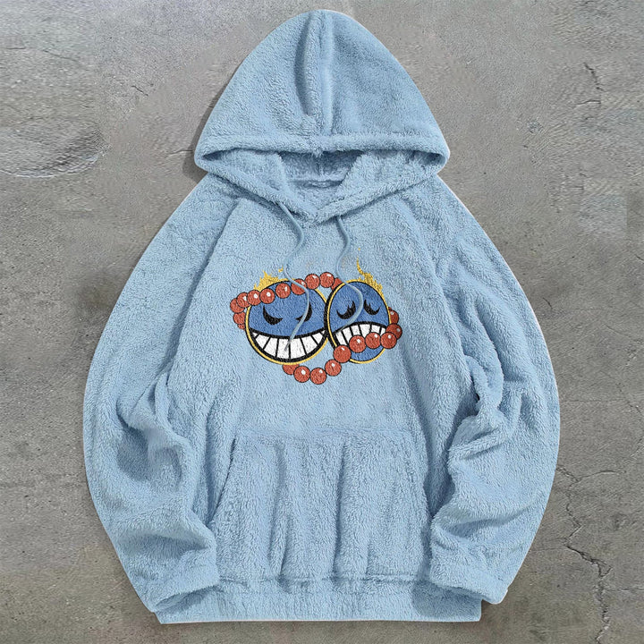 Trendy brand One Piece print casual plush hoodie