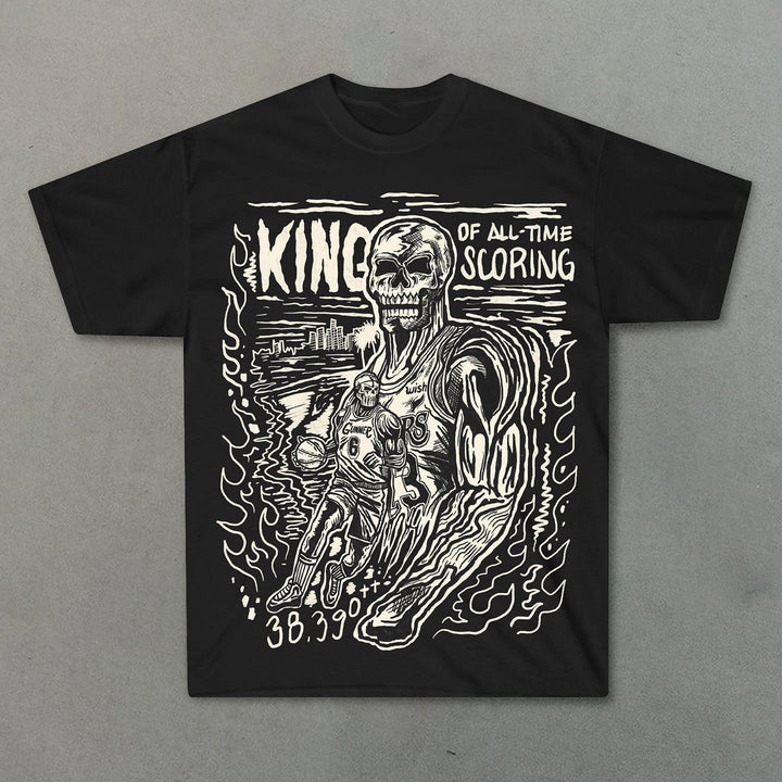 Retro Fire Hip Hop Fashion Sports T-Shirt